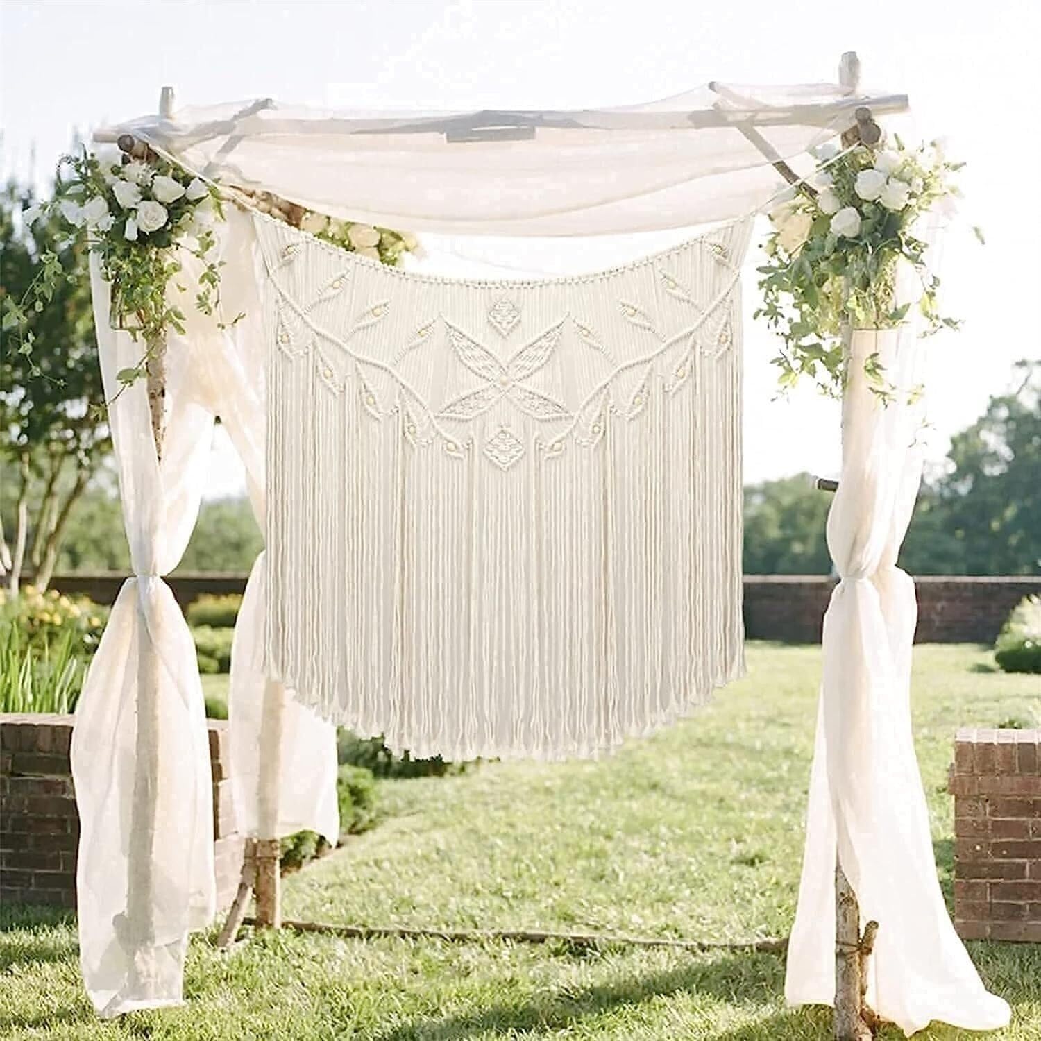 CRYSEU Wall Hanging Art Tapestry, Macrame Wall Hanging