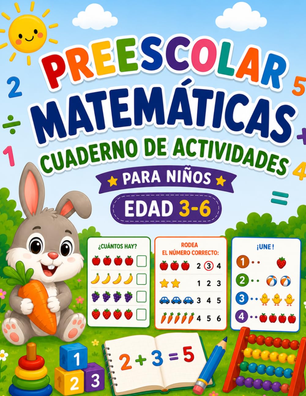 Preescolar matemáticas: Cuaderno de actividades para niños
