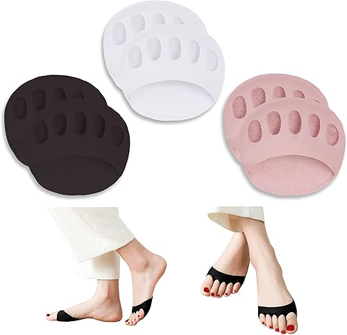 Metatarsa - Almohadillas para pies (3 pares) reutilizables, suaves, almohadillas para el antepié para mujeres, prevención del dolor, alivio del disponible en Yaxa Peru