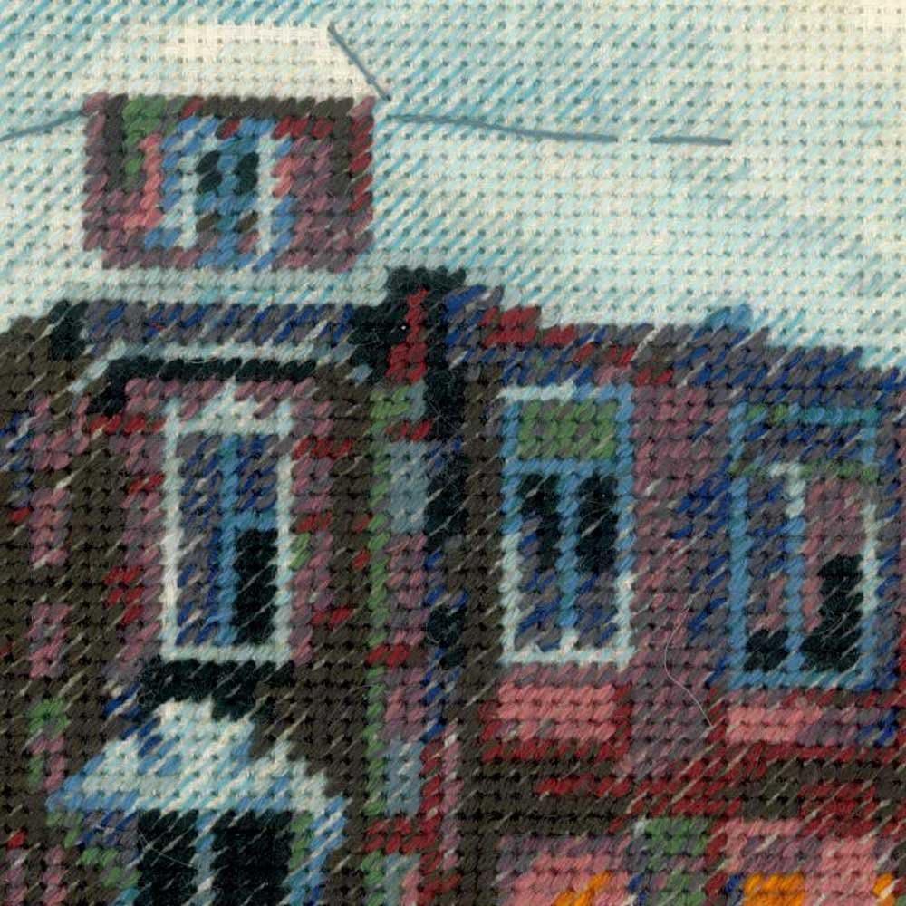 RIOLIS 1677 - Rainy Summer - Counted Cross Stitch Kit 11¾" x 11¾" Zweigart 18 ct. Beige AIDA 25 Colors