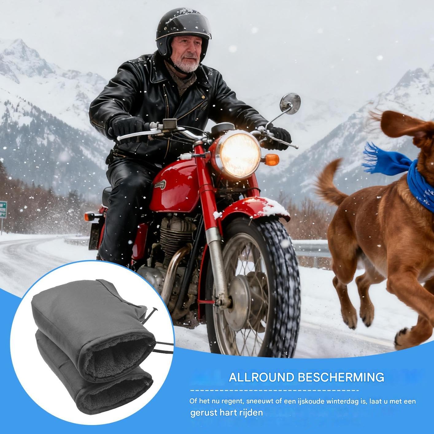 Manicotti per moto confortevoli e elettrici riscaldati