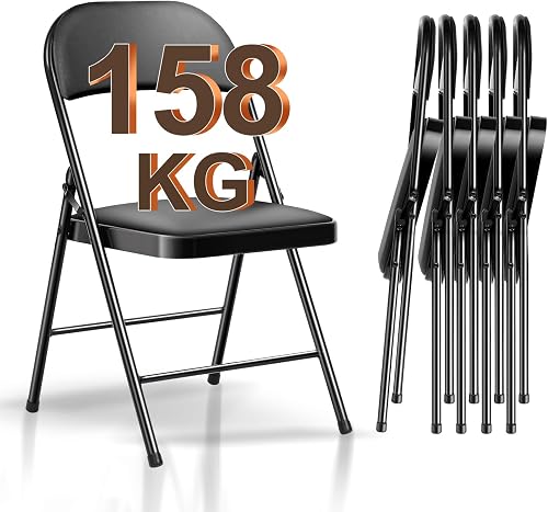 BULAGE Chaise Pliante Confortable, Set de 6 Chaise Pliant…