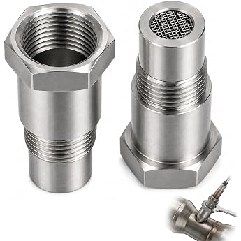 Lambda Sensor Adaptor M18 x 1.5 Oxygen Sensor O2 Sensor Adapter Pack of 2 | Extension Filter Adapter Lambda Eliminator Oxygen