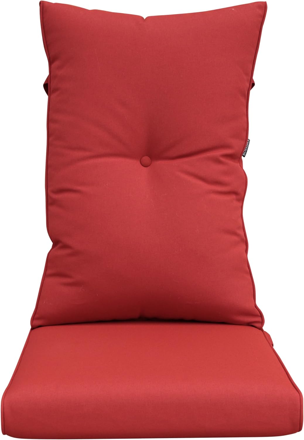 Indoor Outdoor High Back Chair Cushions, Adirondack Chair Cushion, Seat with Zipper, Bright Red
