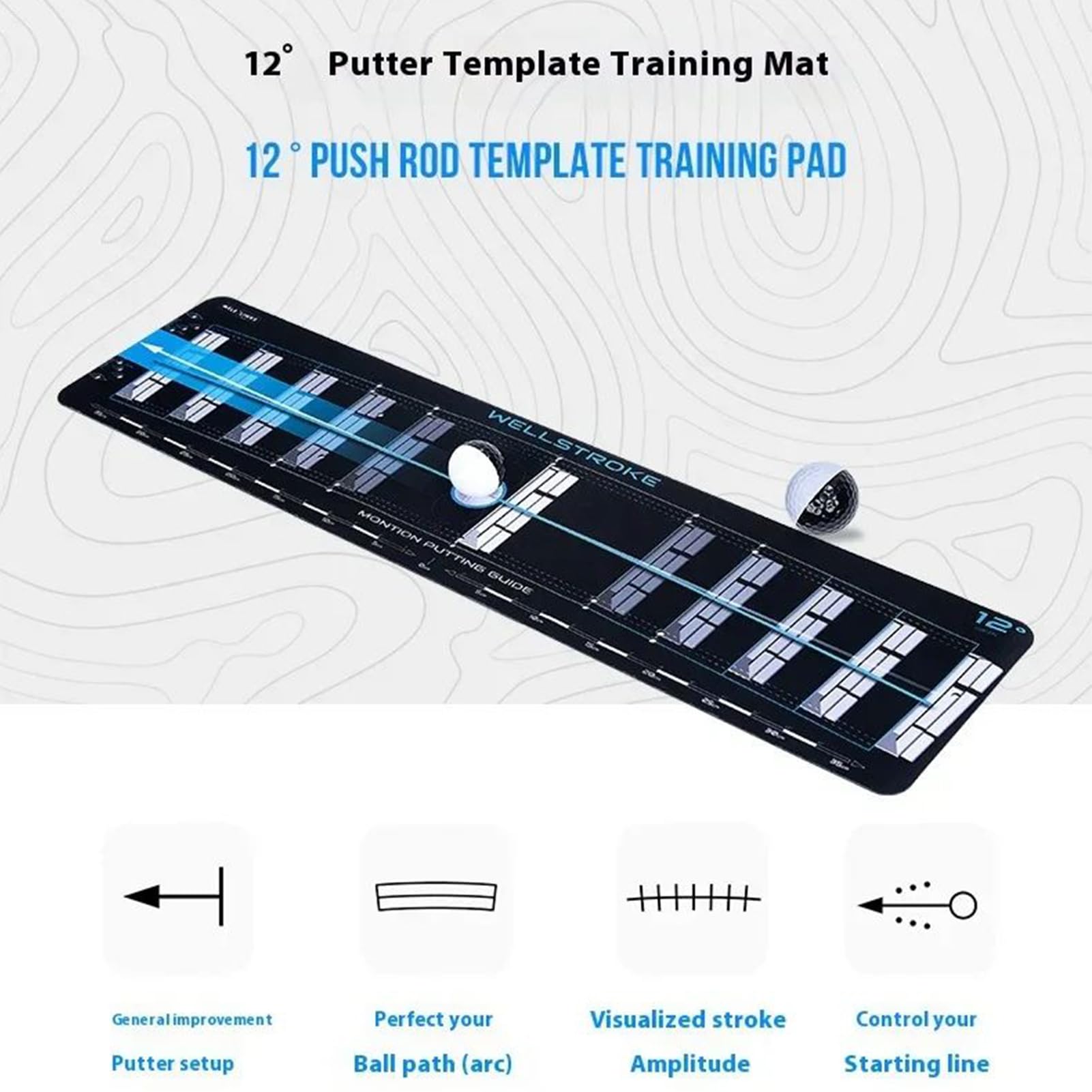 Golf Putting Trainingshilfe Putter Übung Trainingszubehör | Golf Putter Hilfsmittel Für Anfänger sowie Jugendliche Männer Frauen Golfer Enthusiasten Mütter und