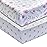 EVERYDAY KIDS 2 Pack Fitted Girls Crib Sheet, 100% Soft Breathable Microfiber Baby Sheet, Fits Standard Size Crib Mattress 28in x 52in, White and Pink Nursery Sheets with Flowers, Roses and Rosebuds