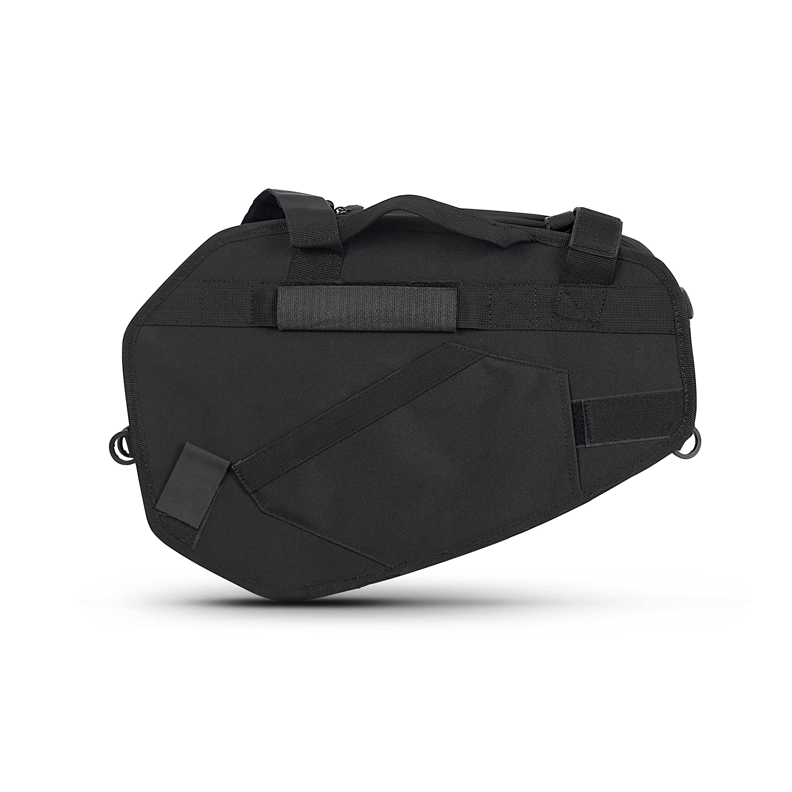 E-BIKERS SHAD E48 COPPIA BORSE UNIVERSALI SEMIRIGIDE MOTO ESPANDIBILI DA 46 A 58 LITRI, Nero
