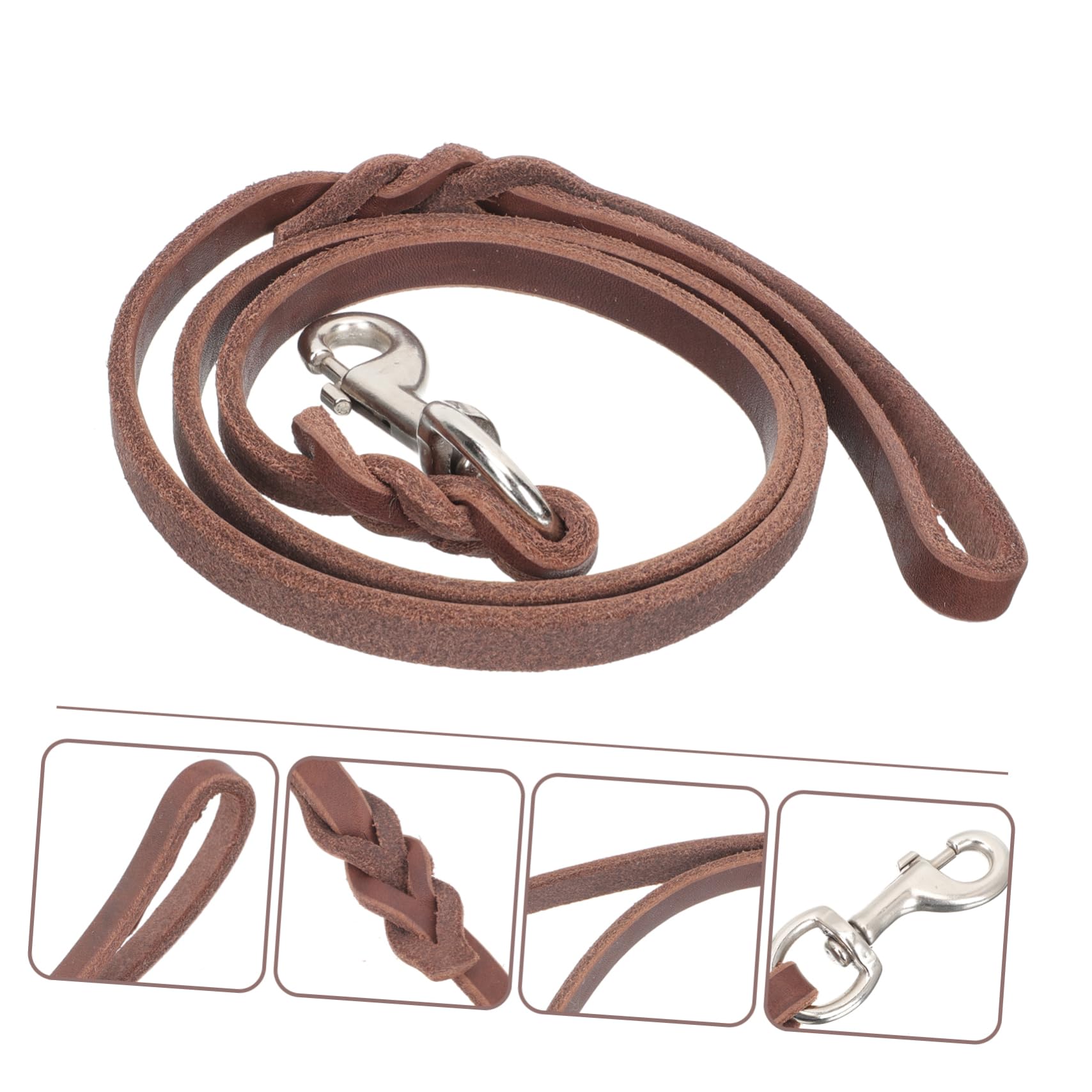 Sosoport 3pièces Laisse pour Chien Véritable Laisse De Traction pour Chiens Et Chiots Convient pour Extérieur Et Entraînement