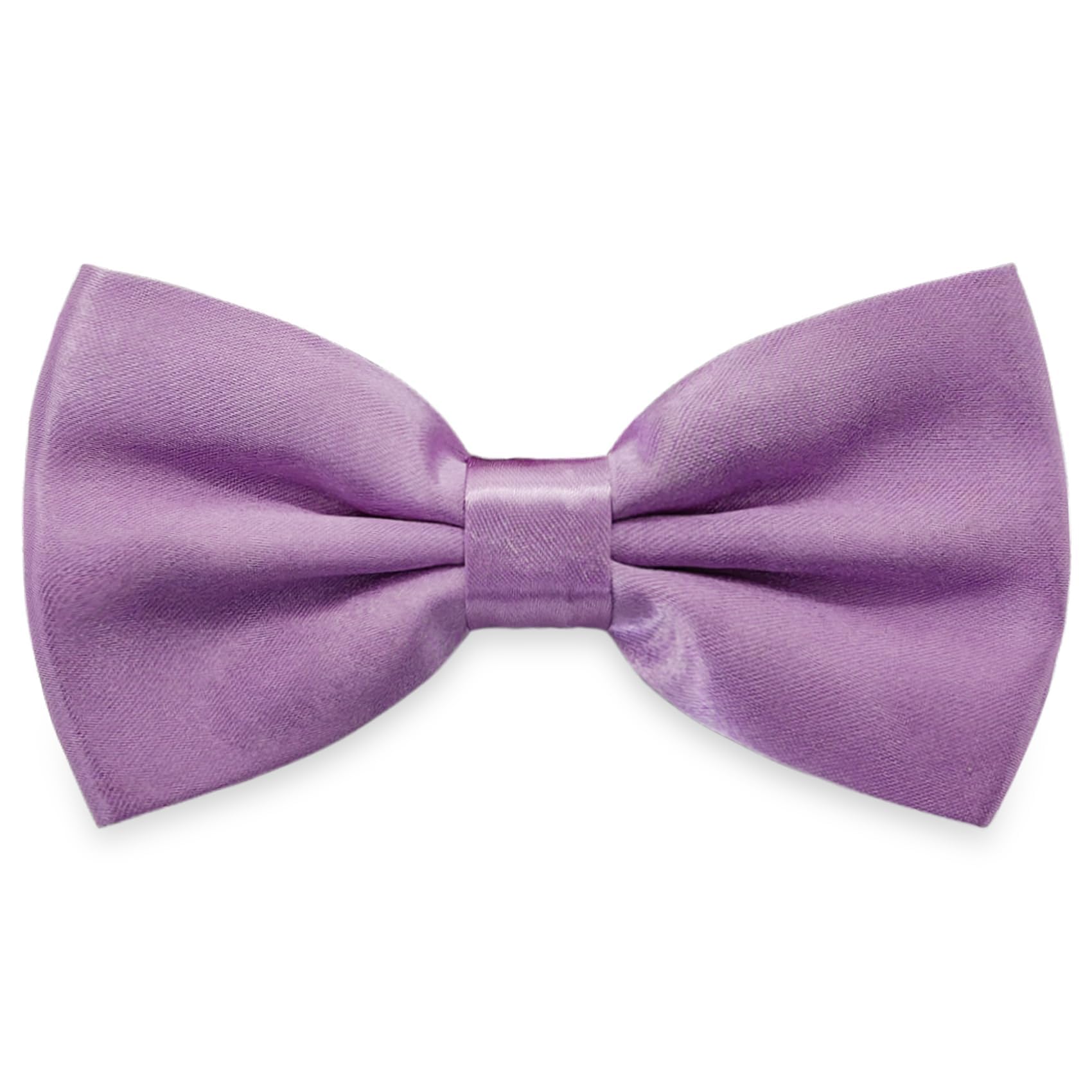 AUSUAYA Men Pre-Tied Silk Formal Tuxedo Bow Tie, Teen Boy Classic Tux Bowtie For Wedding Valentine Party Large Necktie GBMBT3 (Lilac Purple)