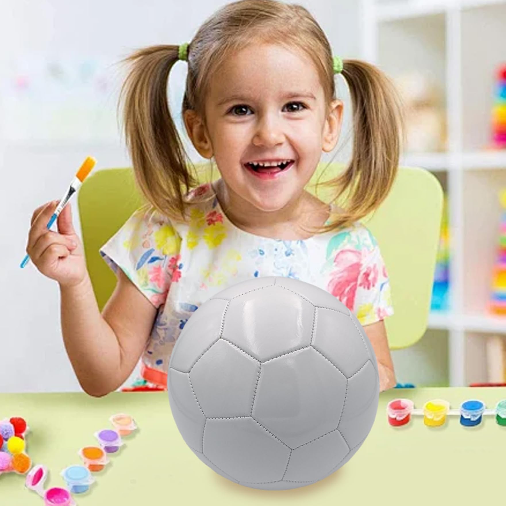 Boule de Football Blanc Plain Ballon de Foot