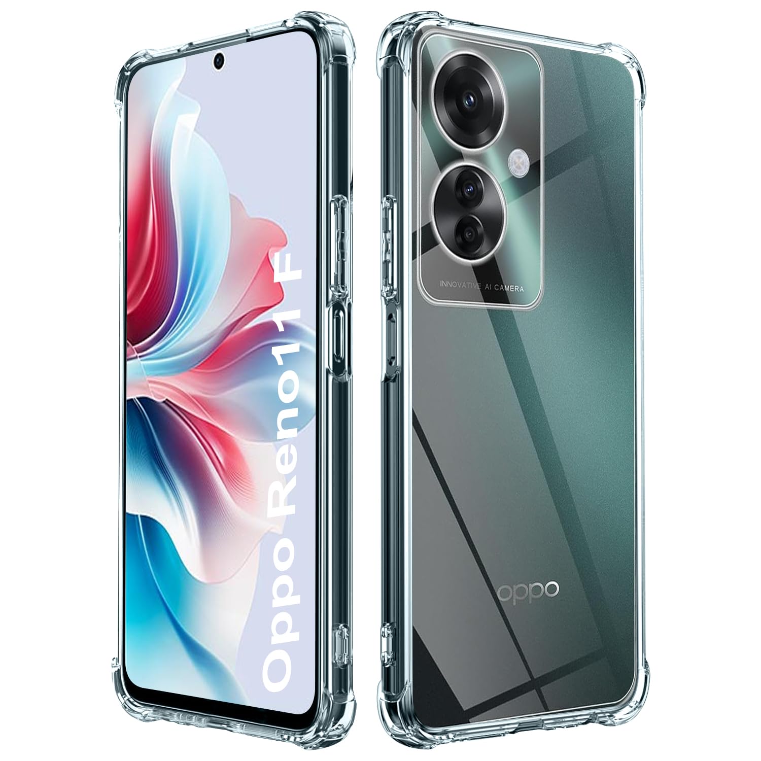 Custodia Trasparente ISOI Per Oppo Reno11 F 5G / Reno 11F 5G – Cover Ultrasottile In TPU Morbido Con Airbag Antishock - 3
