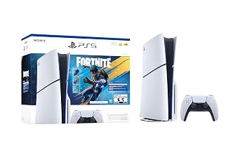 Sony PS5 (PlayStation 5) Slim Console 1TB SSD Disc Edition - Bundle Fortnite Flowering Chaos