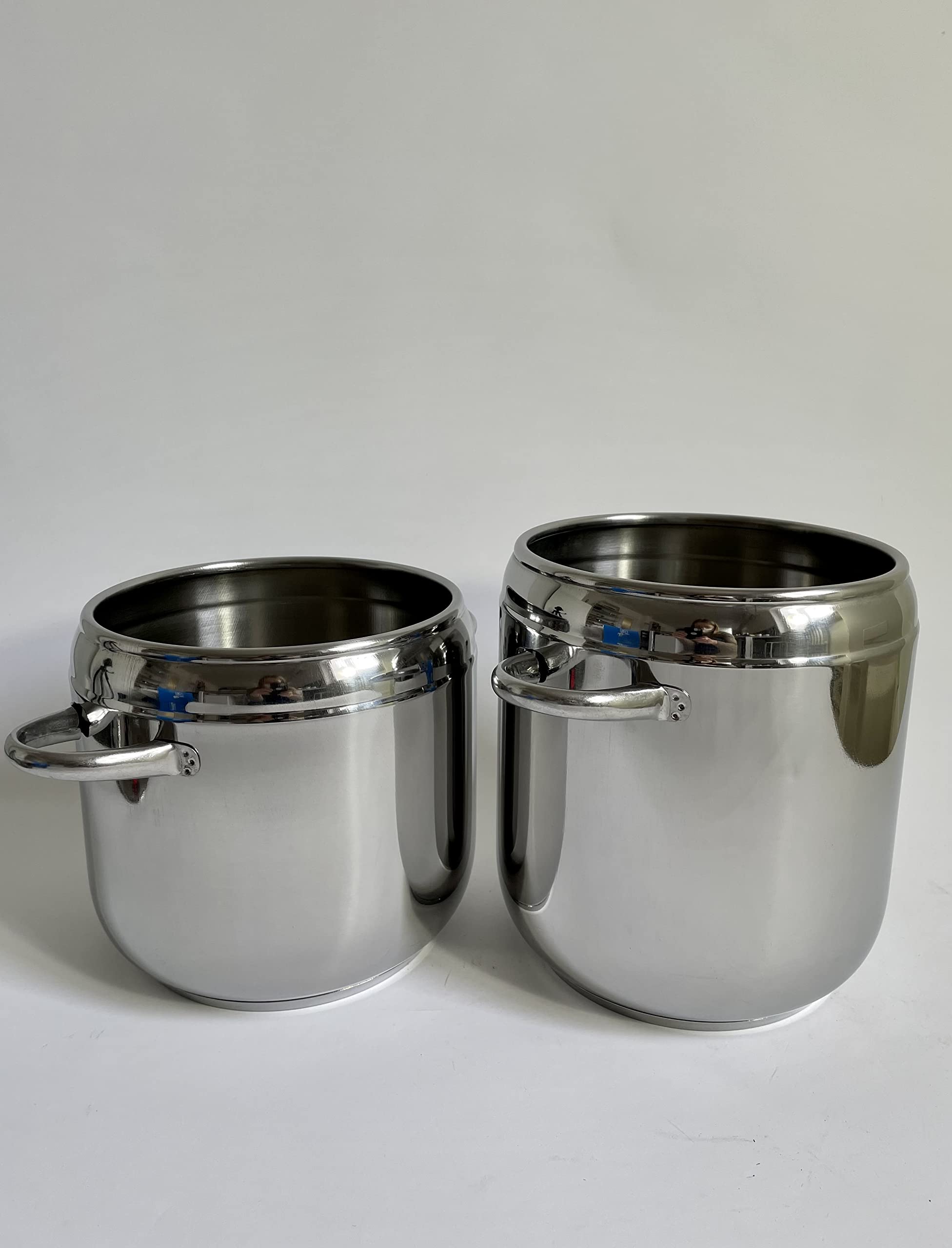 Pintinox, olla a presión Duetto First, fabricada en acero inoxidable sin níquel, apta para inducción, con 4 sistemas de seguridad, 5+7 litros