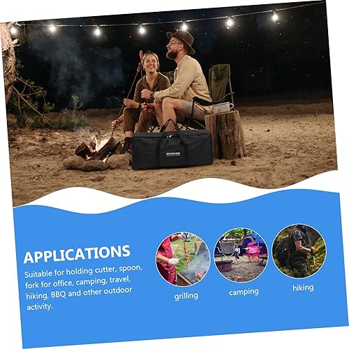 Miniatura 5 de GANAZONO Kit de barbacoa para estufa, bolsa de almacenamiento para barbacoa, kit de herramientas portátil, bolsa de utensilios para parrilla de