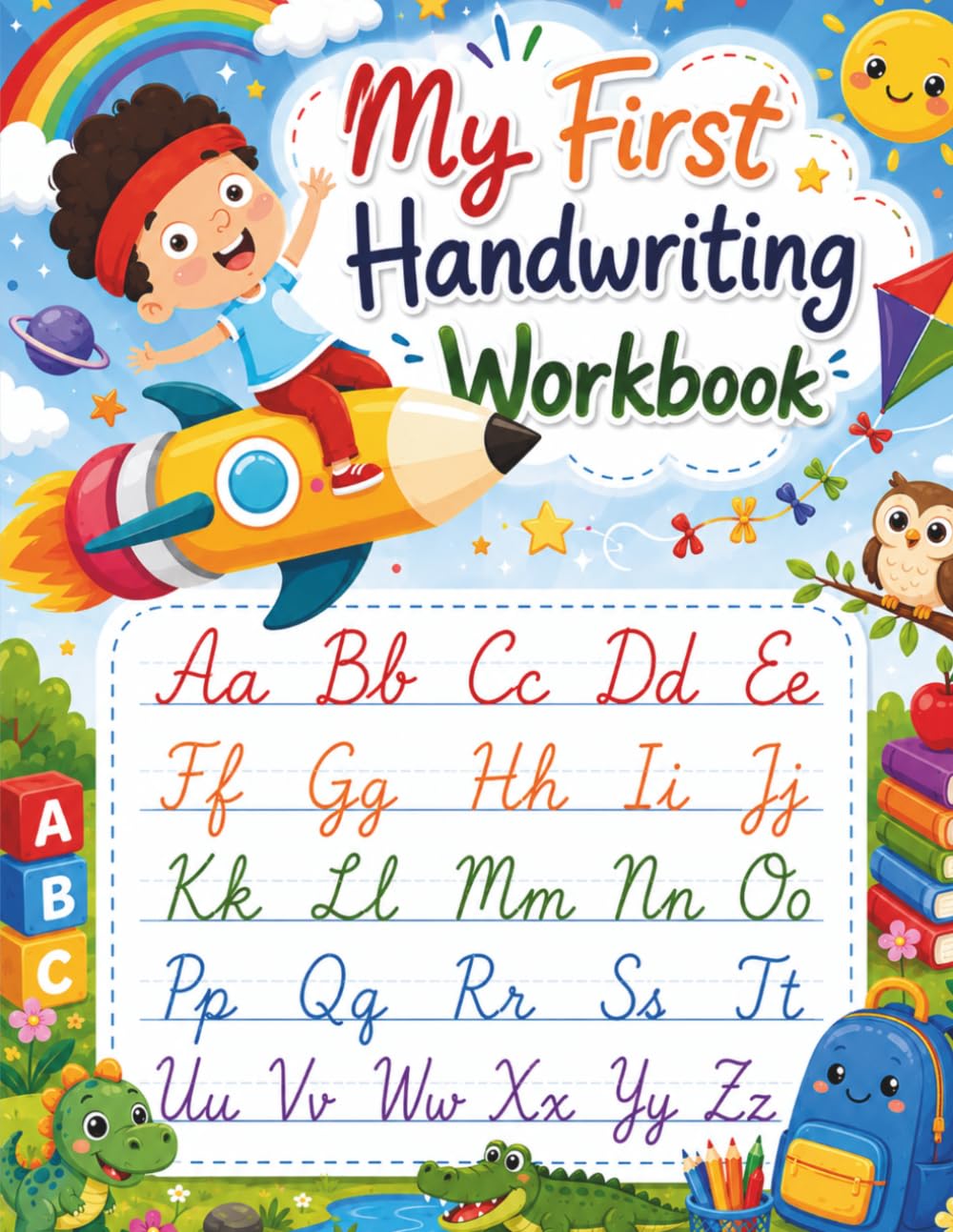 My First Cursive Handwriting Workbook: Trace Uppercase and Lowercase Cursive Letters
