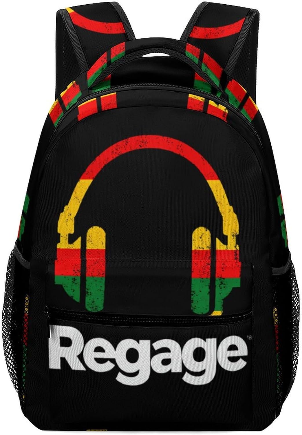 Reggae Music Jamaica Rasta Laptop Backpack Travel Casual Daypack