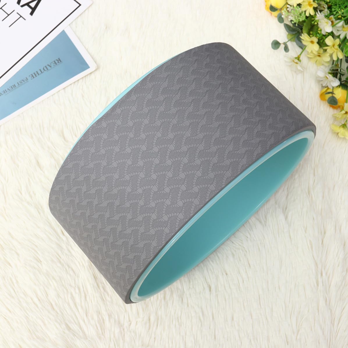 Yoga Rad aus Abs mit 10mm Dicke und 300kg Belastbarkeit Pilates Ring zur Taillenformung und Fitnesszubehör für Bodenübungen und Pilates in Blau