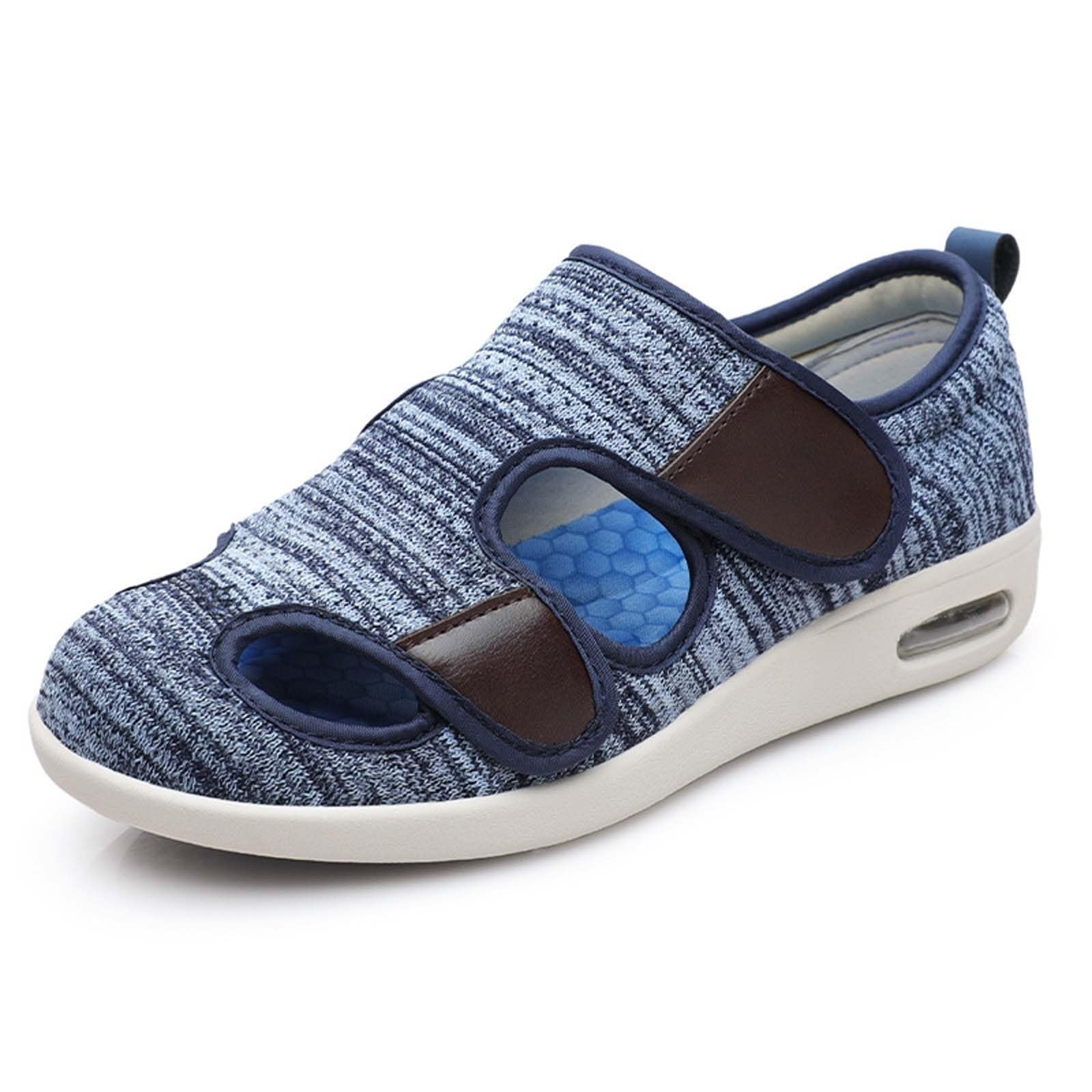 Buty dla diabetyków, buty o bardzo szerokiej szerokości Kobiety Mężczyźni, buty medyczne na opuchnięte stopy, ortopedyczne buty dla diabetyków z pianką zapamiętującą kształt Regulowane buty do chodzen