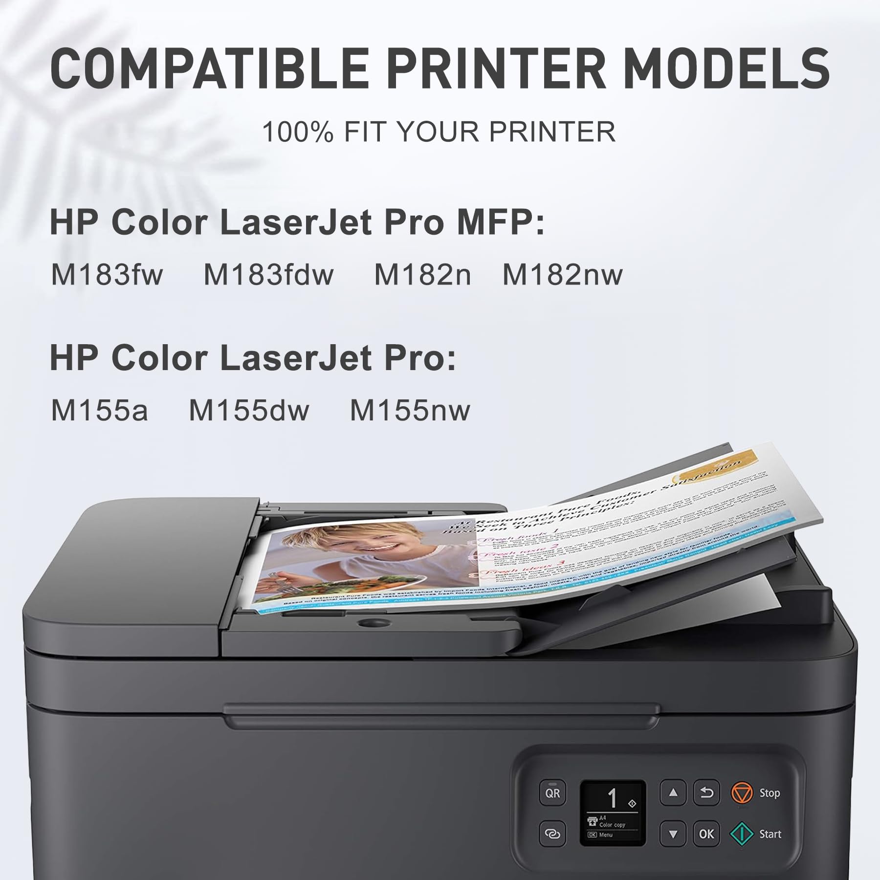 Wkłady z tonerem 216A Multipack zamiennik do HP W2410A W2411A W2412A W2413A Toner Color Laserjet Pro M155a M155dw M155nw MFP M183fw M183fdw M182n M182nw (4 sztuki)