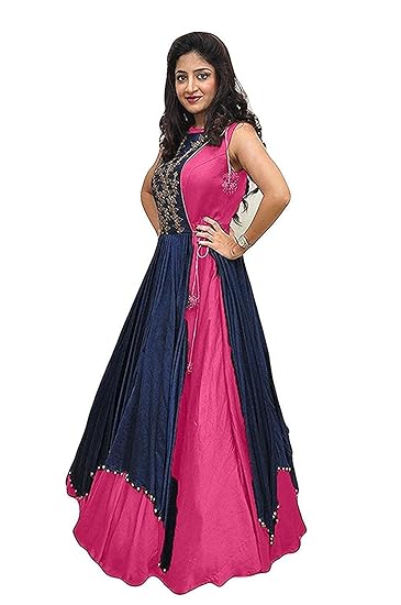 long maxi frock design