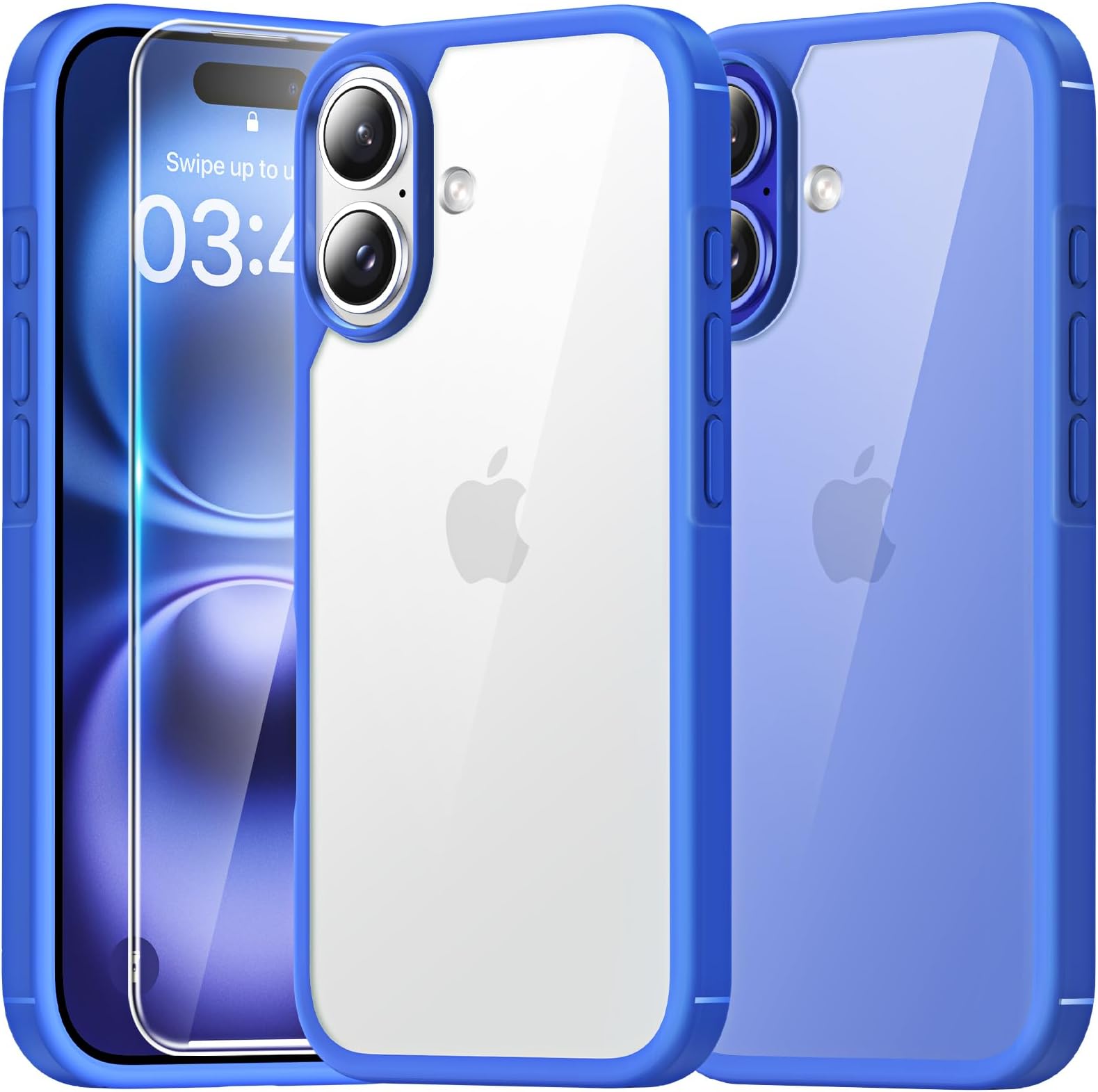 TAURI 3 In 1 Designed For IPhone 15 Case, [Not-Yellowing] With 2X Screen Protector 3 thumbnail image