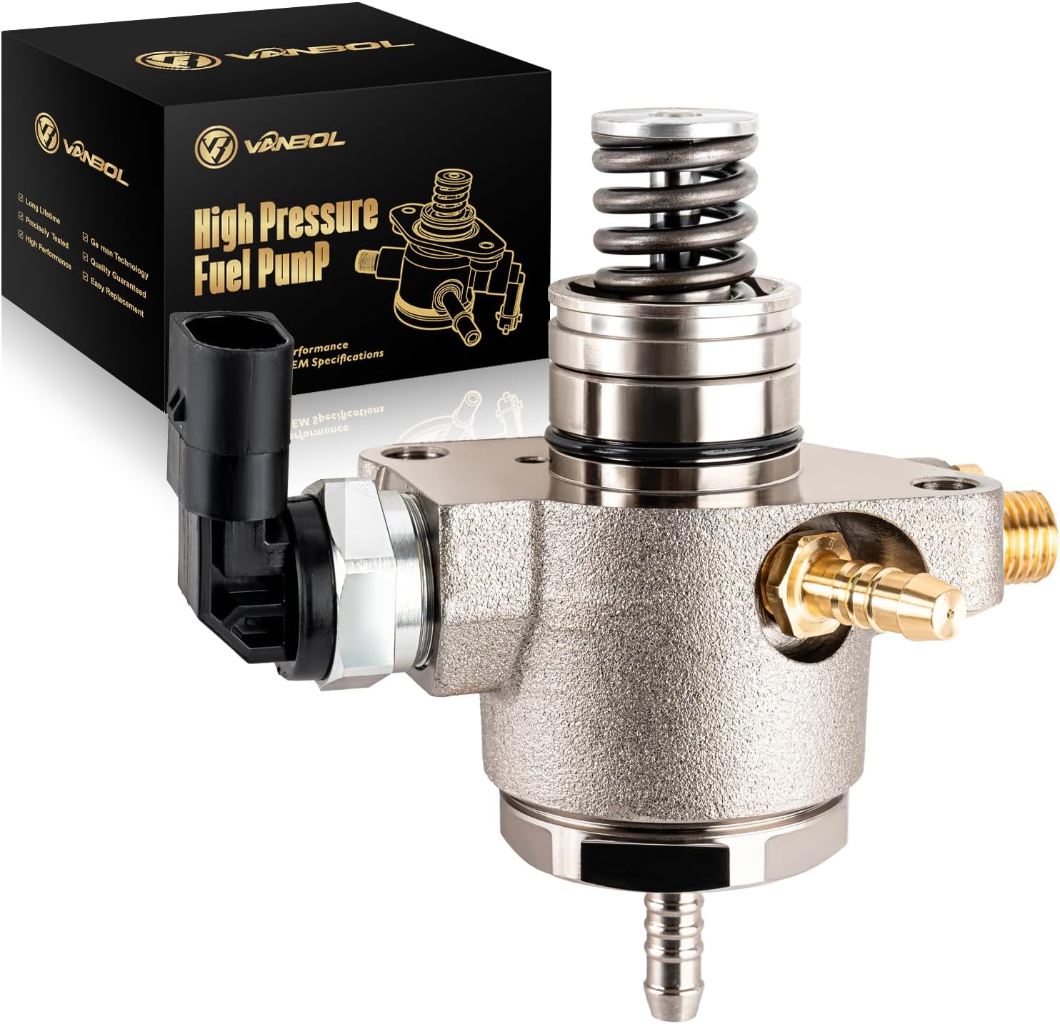 High Pressure Fuel Pump Compatible with Audi A3 Quattro 2015-2016, A6 2016, A6 Quattro 2016, S3 2015-2016, TT Quattro 2016, VW GTI 2015-2016 L4 2.0L GAS Replace 06L127025R
