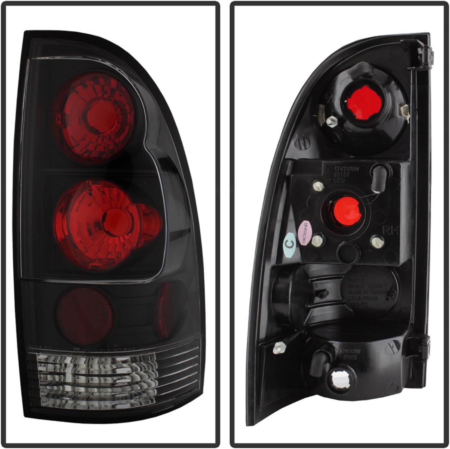 Spyder Auto 5007896 Euro Style Tail Lights Black/Clear