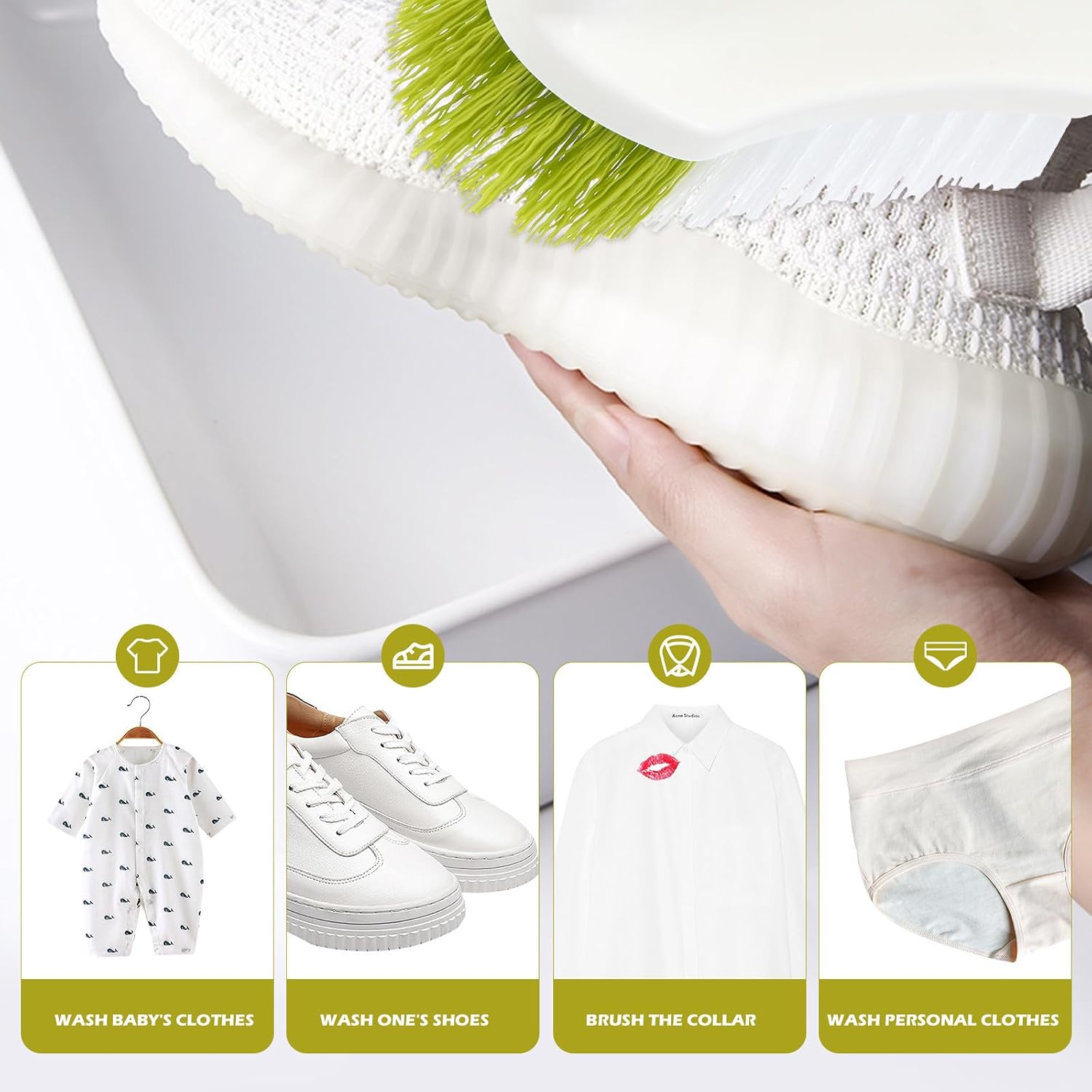 Plastic Handheld Cleaning Brush for Floors and Bathrooms, Stain Removal image 4