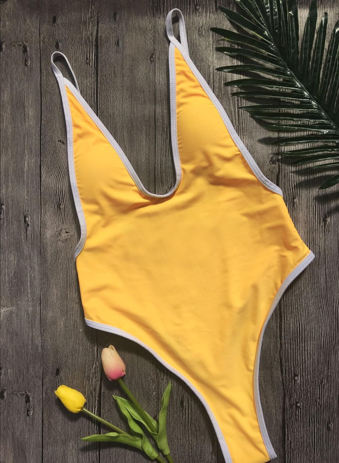 Swimsuits for Women Sexy Monokini Deep V One Piece Bathing Suits Backless Cheeky Swimwear Semi Thong Bikini - Image 3