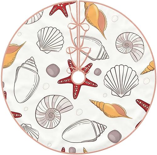 Miniatura 11 de Falda de árbol de Navidad con estampado de cámara retro y fresca, para interiores y exteriores, suministros de decoración de fiesta de Navidad