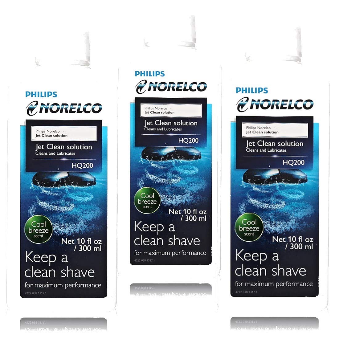Philips Norelco HQ200 Jet Clean Solution, 10 Ounce 3 Pack
