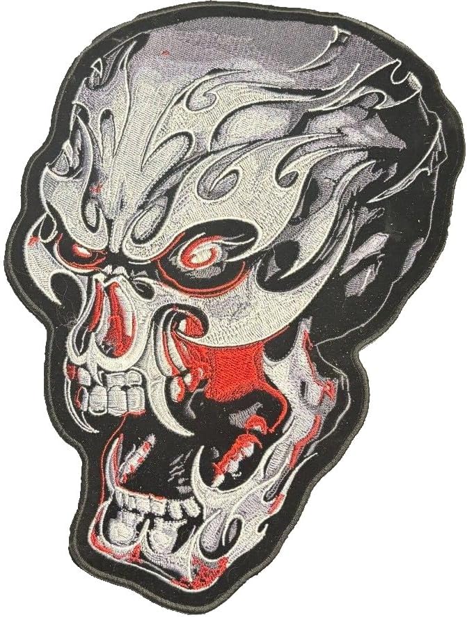 Large Evil Clown Back Patch Biker Iron On 10 Inch