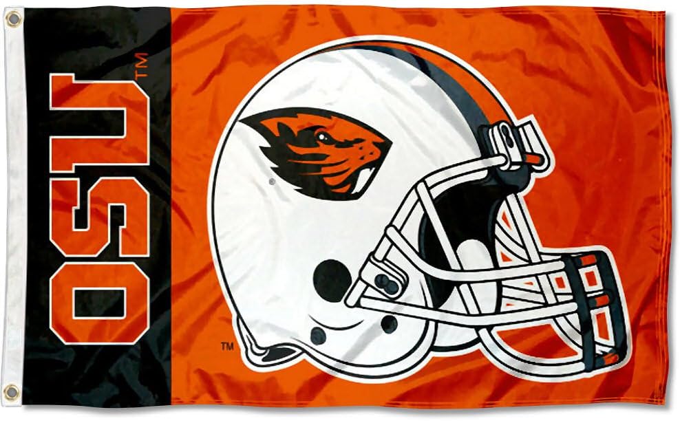 OSU Beavers Large Football Helmet 3x5 College Flag