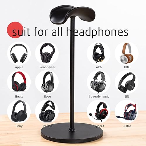 Miniatura 4 de G.CATACC Headphone Stand for Desk, Anti-Slip Earphone Headset Holder for Apple, Bose, Sony, Philips, Sennheiser, Beats Gaming Over-ear Headphones -