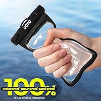 Vista 7 de Funda Joto impermeable, universal, resistencia al agua IPX8, para iPhone 12 Pro Max, 11 Pro Max, Xs Max, XR, X, 8, 7, 6S, Galaxy S20 Ultra, S10