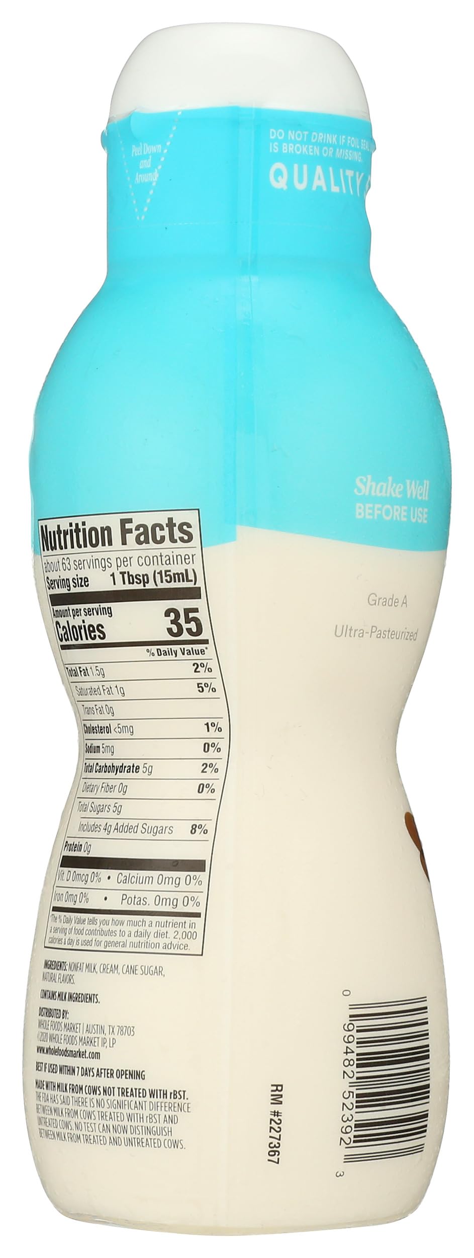 365 By Whole Foods Market Coffee Creamer Vanilla 32 Ounce — view 2