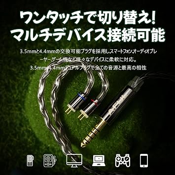 HiFiGo Ear Monitor Wired Earphones AFUL Performer 5+2 / Performer 7 IEM, 2DD+4BA+1 Micro Planar Units In-Ear Monitor Earphones, 3D Printed Acoustic Tube Structure 4.4mm