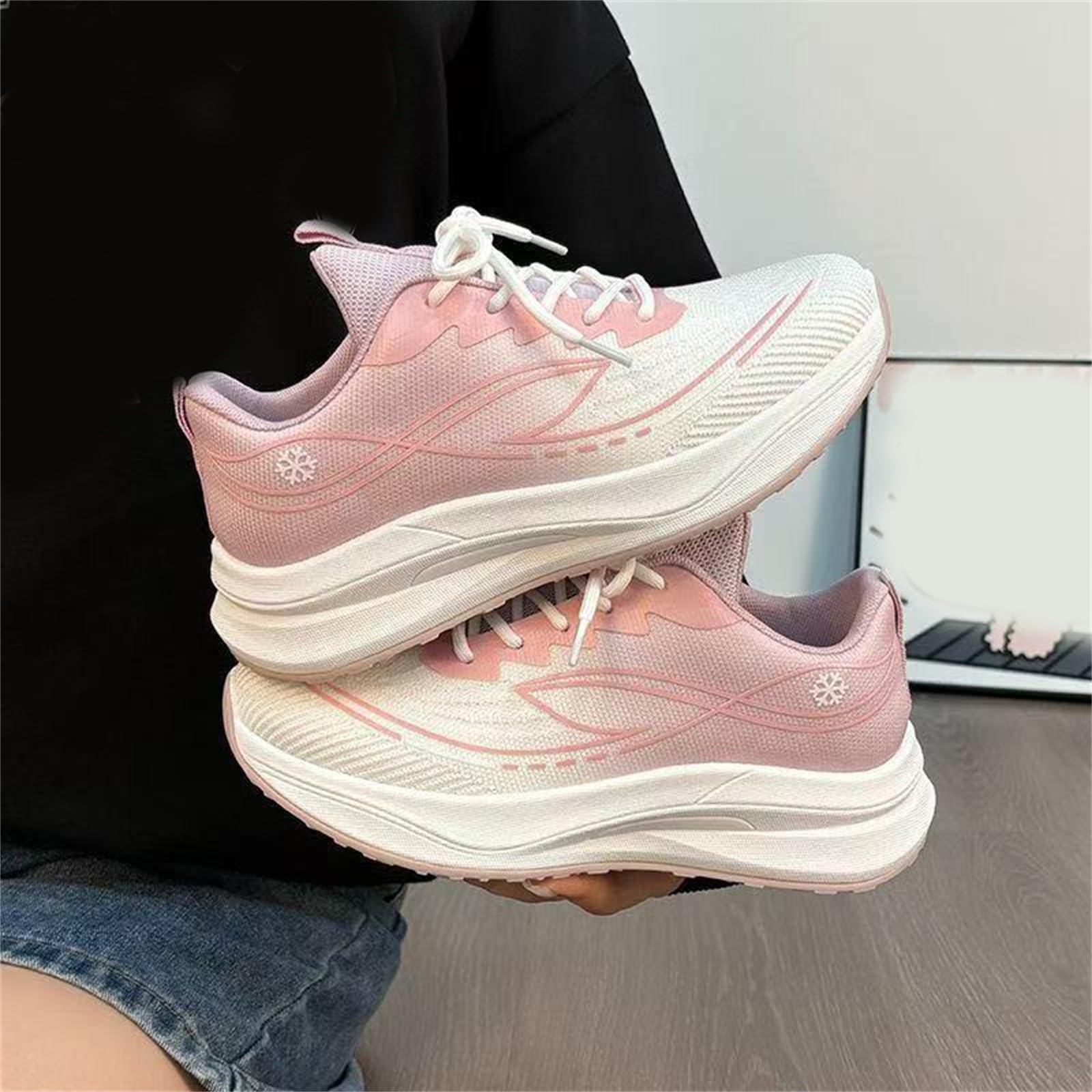 Scarpe Donna Sneakers da Ginnastica Casual per Camminata Tempo Libero Antiscivolo Scarpe Donna Comode E Morbide Elegante e Confortevole