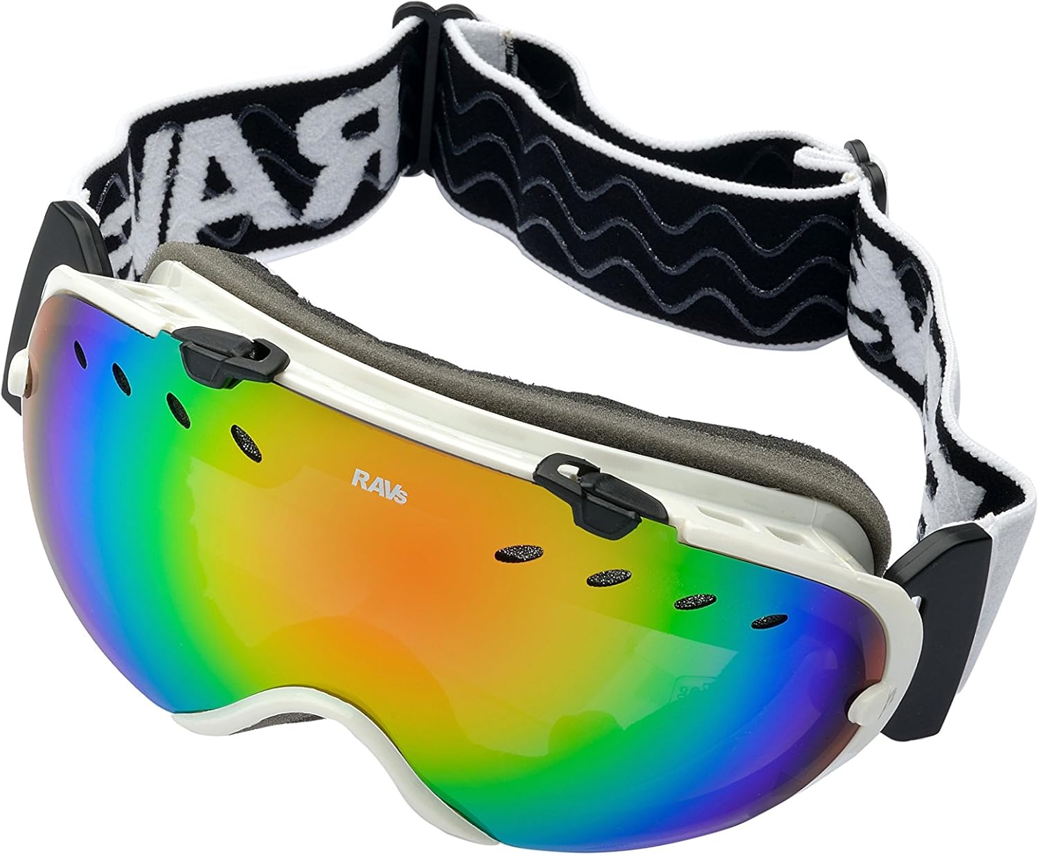Alpland RAVS Ski and Snowboard Goggles Frameless 100 Red Lasergold