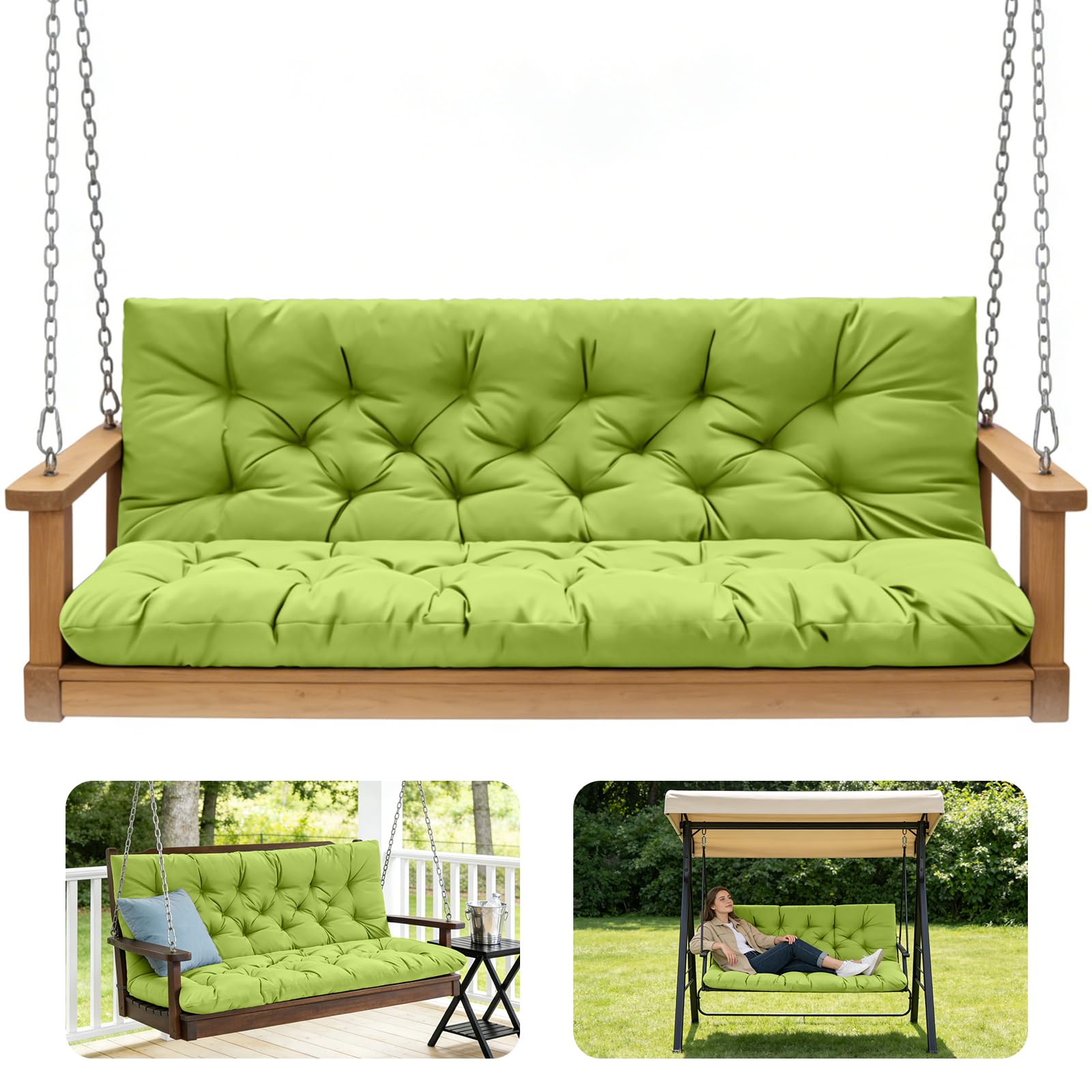 GPQAWER Porch Swing Cushions