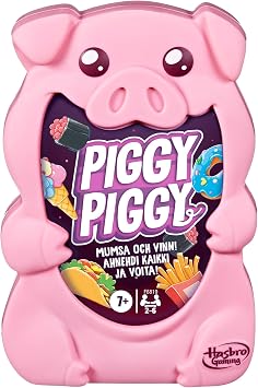 Hasbro Gaming Piggy Piggy Game Funny Family Card Games for 2 to 6 Players Age 7+