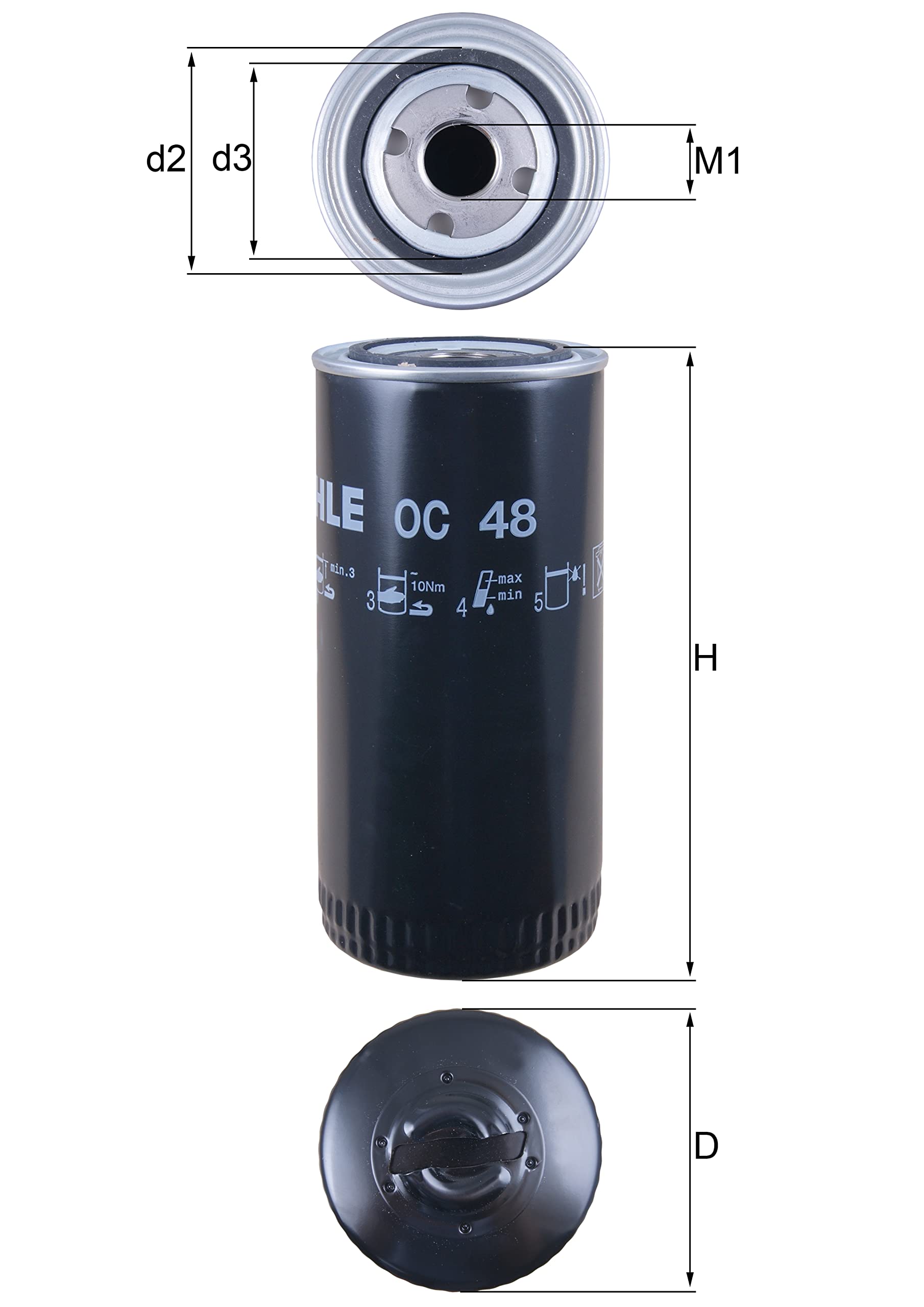 MAHLE OC 48 Oil Filter