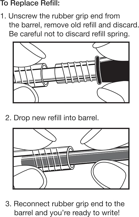 Pilot, G2 Gel Ink Refills, Fine Point 0.7 mm, G2 Pen Refills, Black, Pack of 12