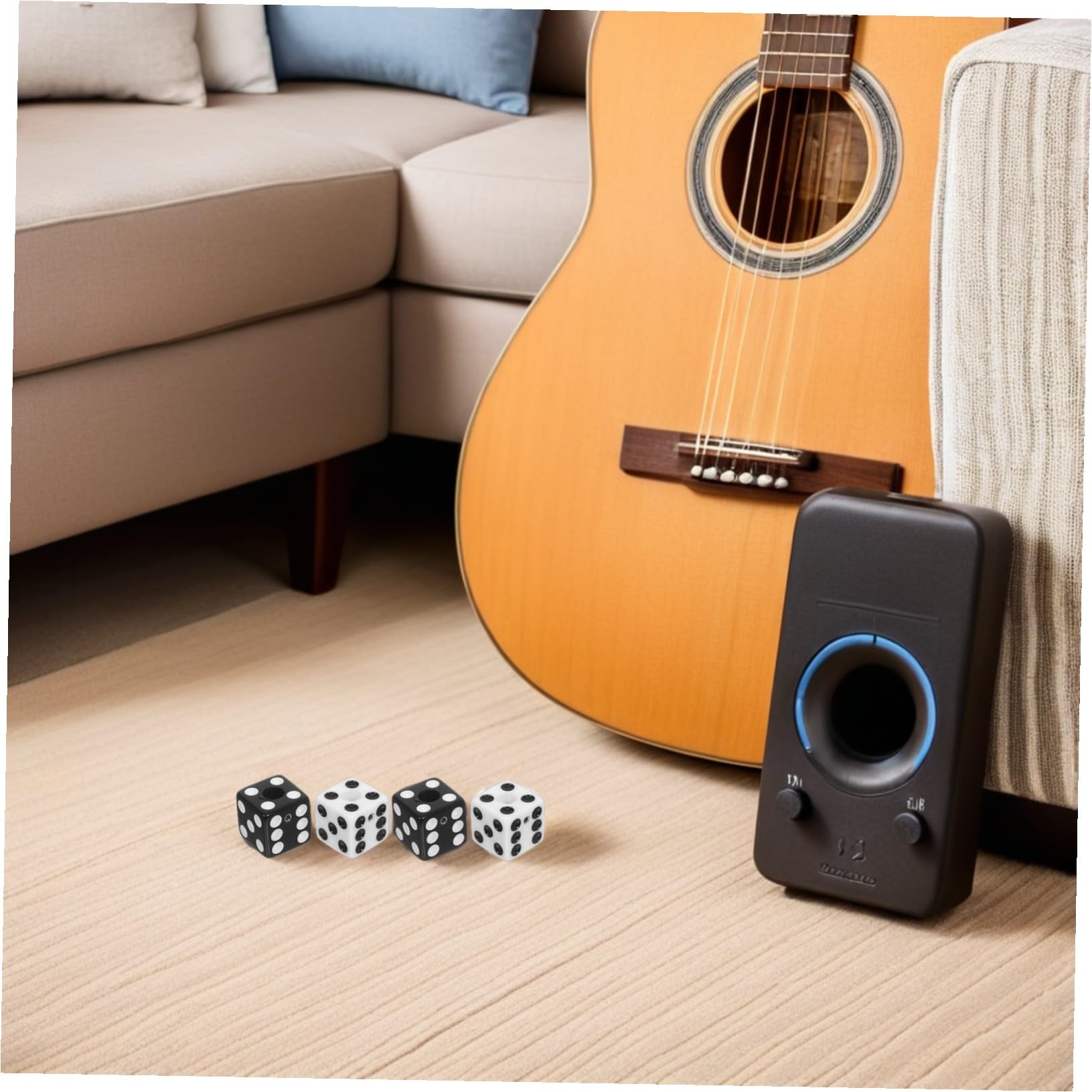 2 Set Pomelli Chitarra Dado Neri e Manopole Controllo Volume e Tono in Plastica per Basso Elettrico con Chiave Accessori Resistenti per Musicisti Professionisti