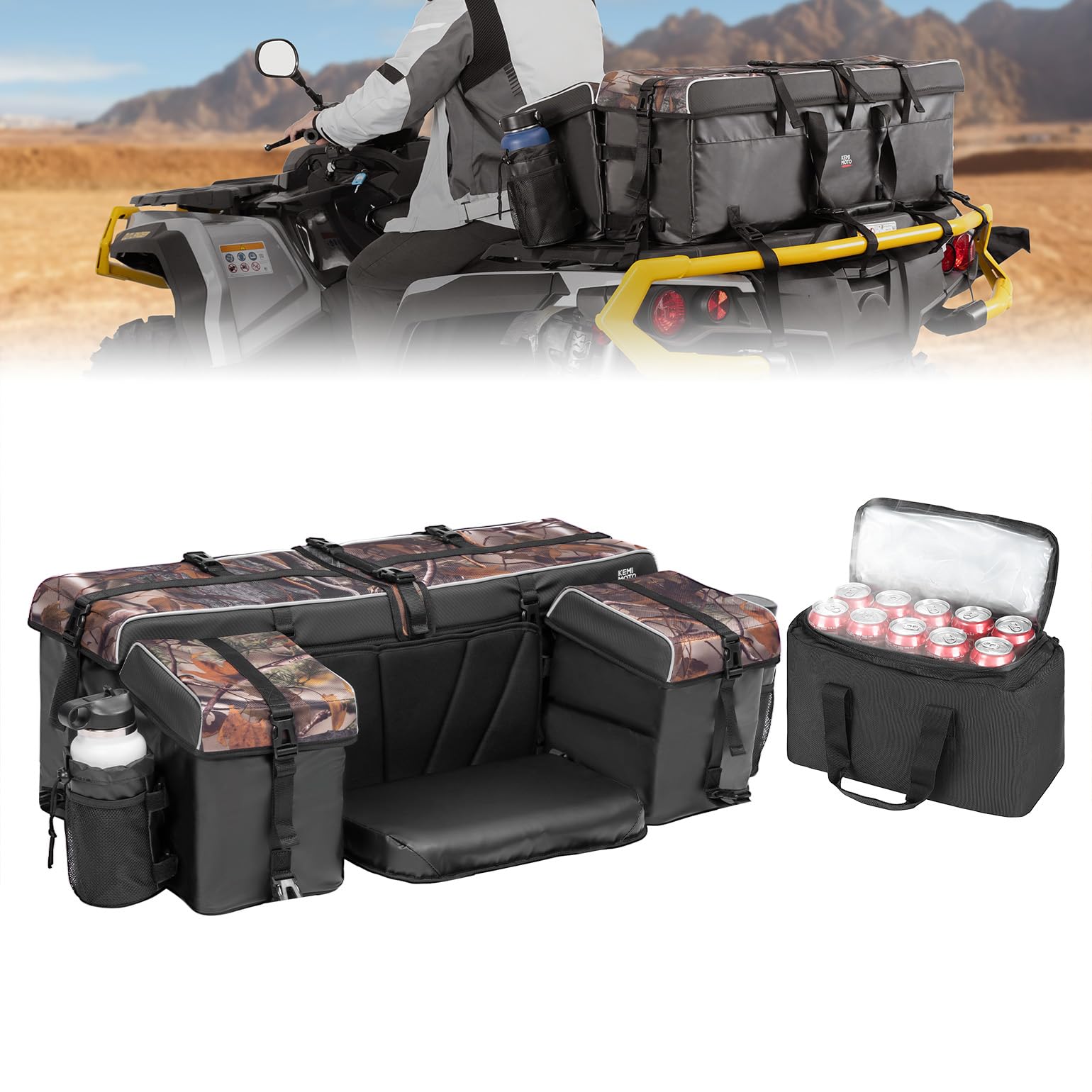 KEMIMOTO 83L Large ATV Cargo Bag