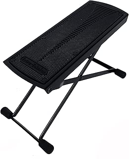 Tetra-Teknica Essentials Series GFR-01 6-Position Height Adjustable Guitar Foot Rest, Color Black - coolthings.us