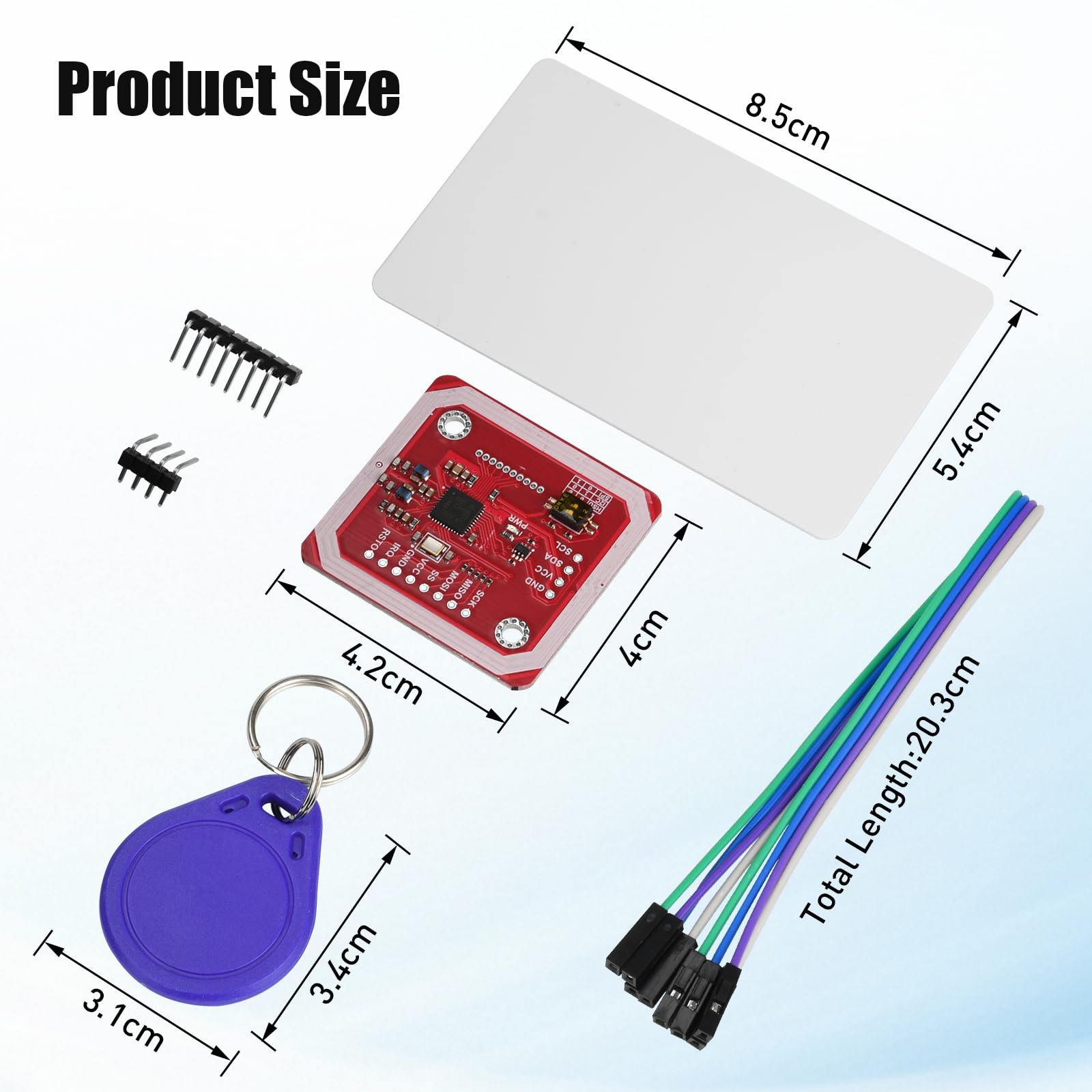 Aideepen PN532 NFC NXP RFID Módulo V3 Kit Lector I2C SPI HSU