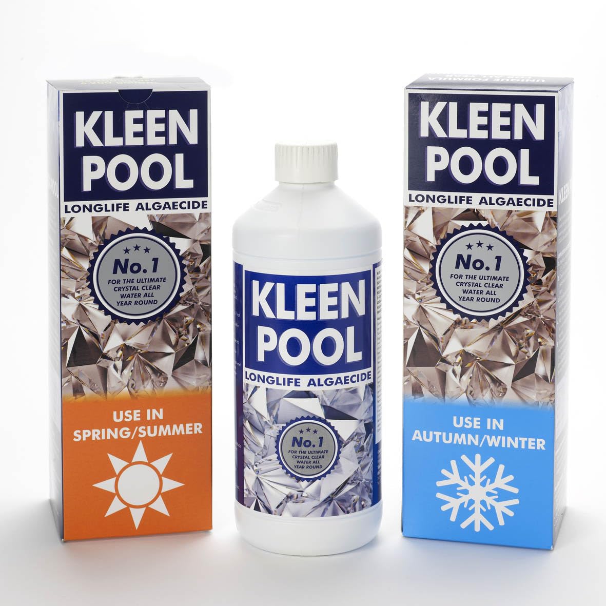 ALGAECIDE LONGLIFE SWIMMING POOL ALGICIDE 1 LITRE - No.1 for the ultimate crystal clear water all year round.