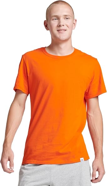 Russell Athletic Mens Dri-Power Short Sleeve Tees, Moisture Wicking, Odor Protection, UPF 30+, Sizes S-4x