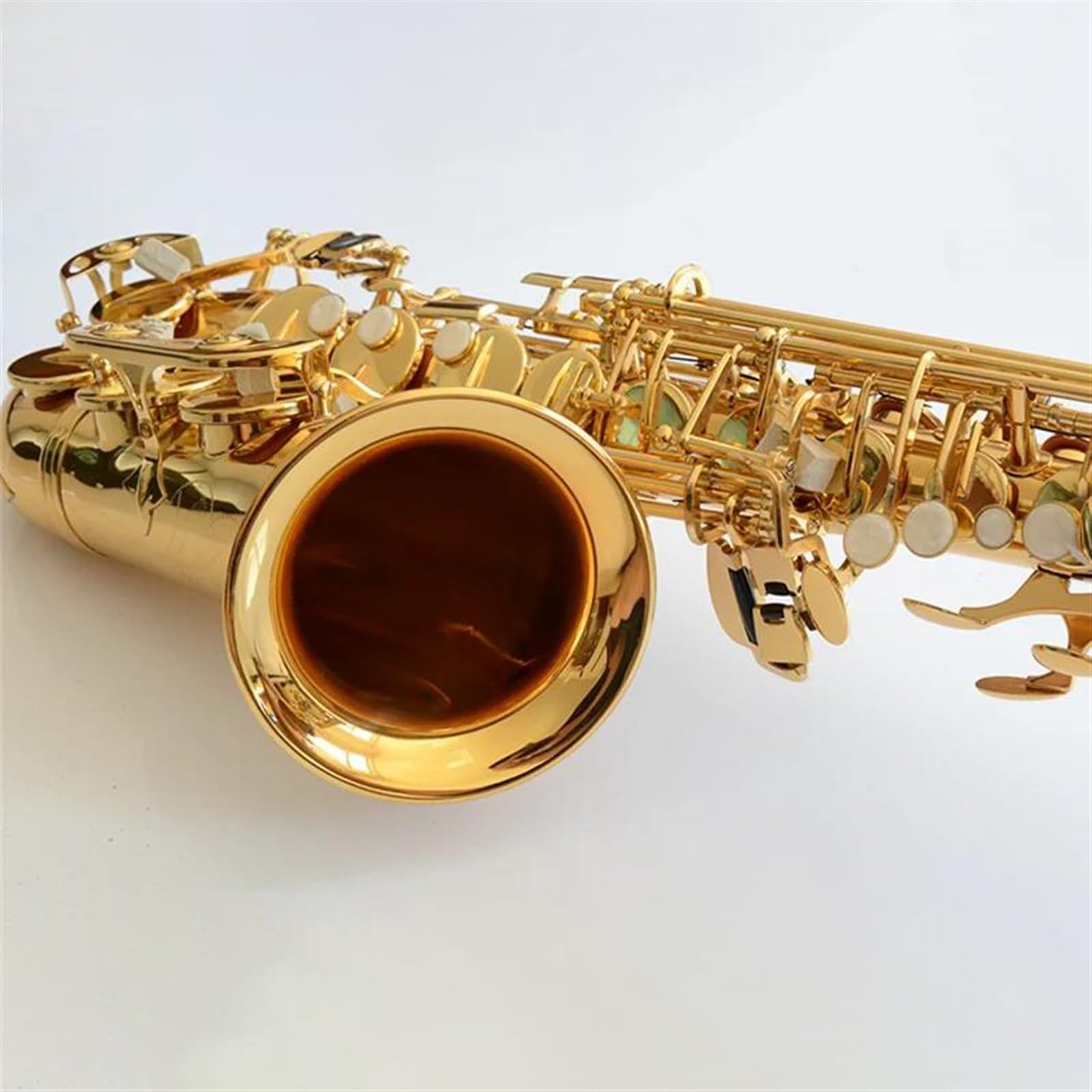 Strumento Sassofono Sassofono Contralto Drop E Professionale Sassofono Contralto Dorato Con Ancia A Fascia(Gold)
